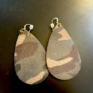 Nickel and Suede Earrings